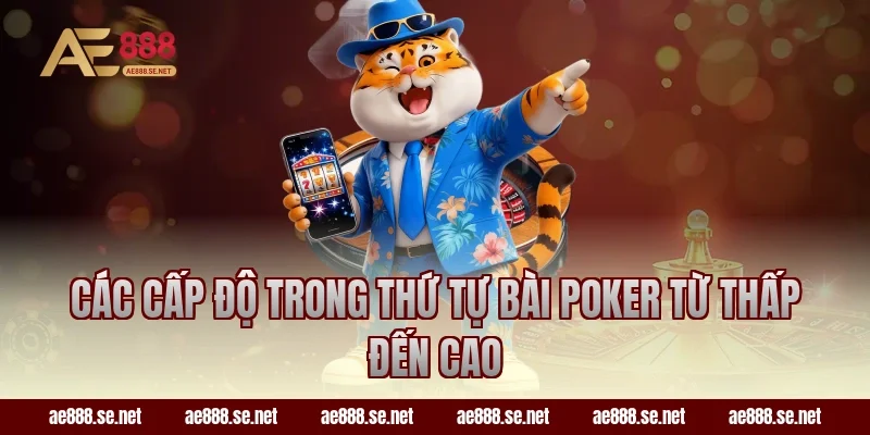 Các cấp độ trong thứ tự bài Poker từ thấp đến cao