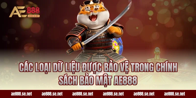 Các loại dữ liệu được bảo vệ trong chính sách bảo mật ae888